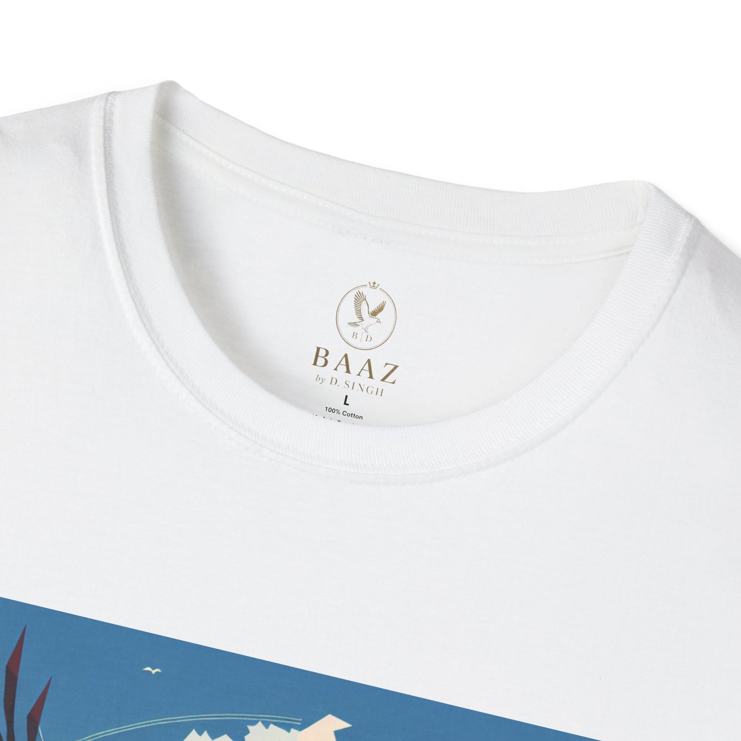 Eagle Flight Unisex Softstyle T-Shirt, Nature Lover Gift, Bohemian Style Tee, Birdwatching Apparel, Casual Outfit, Eco-Friendly Fashion